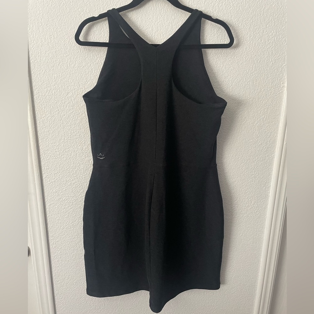 Beyond Yoga Spacedye Refocus Activewear Dress Black Women’s Size XL Built-In Bra - Picture 4 of 6